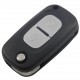 CLE PLIP compatible avec Clio Megane Kangoo Modus 2 bouton LAME PLATE AVEC RAINURES @Pro-Plip
