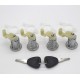 KIT Serrure 4 Barillets compatible avec Megane Scenic Clio 2 Master Thalia OPEL Movano 7701472806 + 2 clés @Pro-Plip