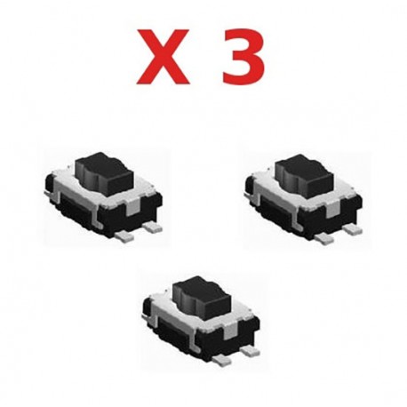 3X Switch bouton clé télécommande plip Peugeot Citroen @Pro-Plip