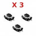 3X Switch bouton clé télécommande plip compatible avec Peugeot Citroen @Pro-Plip