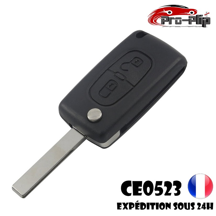 Electronique pour coque de clé 2 boutons Peugeot 207, 307, 308, 807